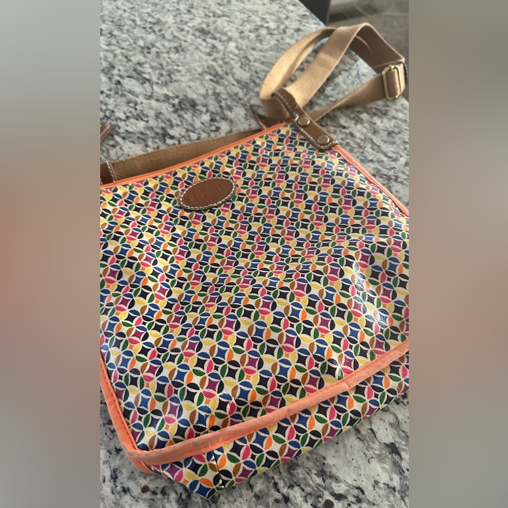 fossil vinyl bag